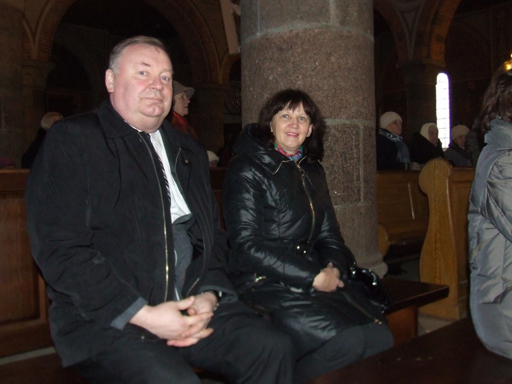 Šv. mišiose dalyvavo seniūnas Vytas Rukšėnas su žmona
