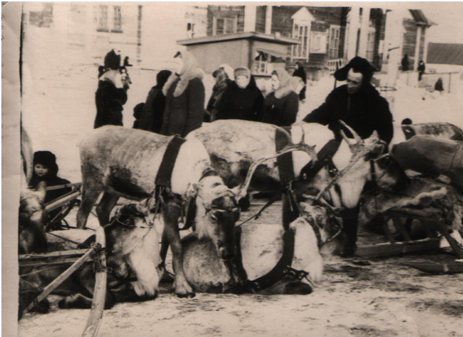 Elniai turguje Vorkutoj 1960