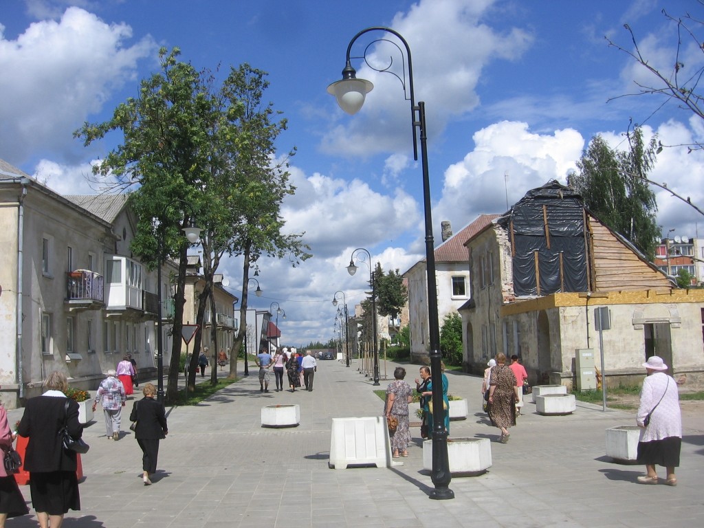 Lentvario Bažnyčios gatvė po rekonstrukcijos 