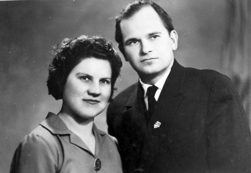 Juozas Zaleckas su žmona Juze