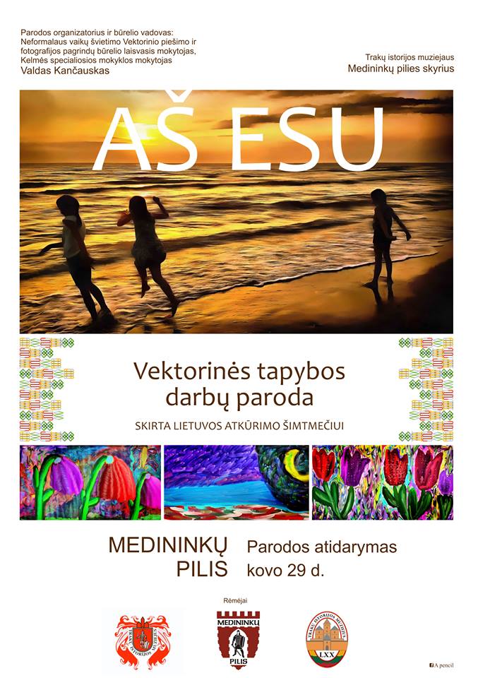 plakatas prie pranesimo