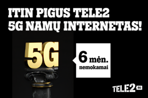 Tele2 itin pigus 5G namų internetas